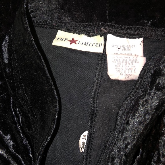 **sold**💄 The Limited - EUC Vintage Crushed Velvet Pants - Picture 11 of 13